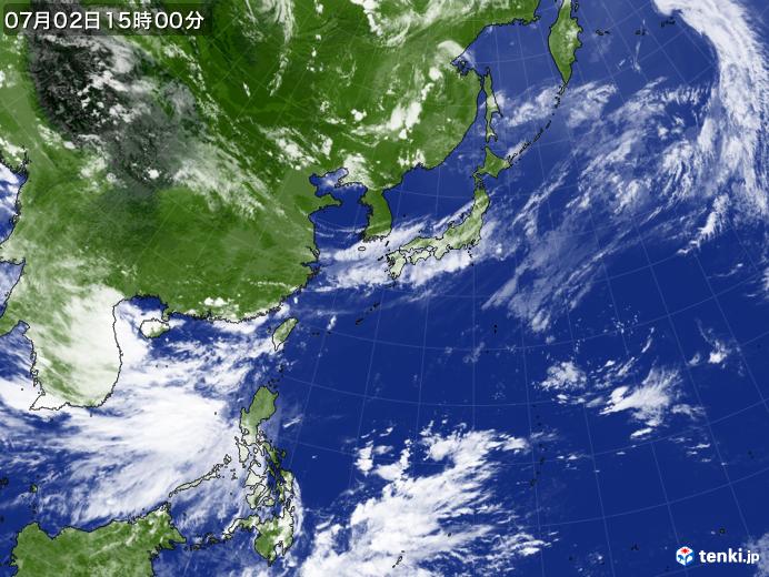 実況天気図(2019年07月02日)