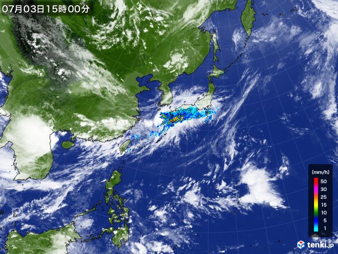 実況天気図(2019年07月03日)