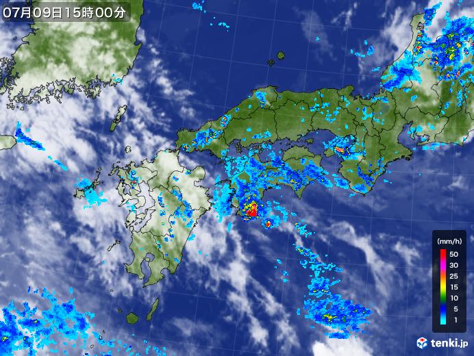 実況天気図(2019年07月09日)
