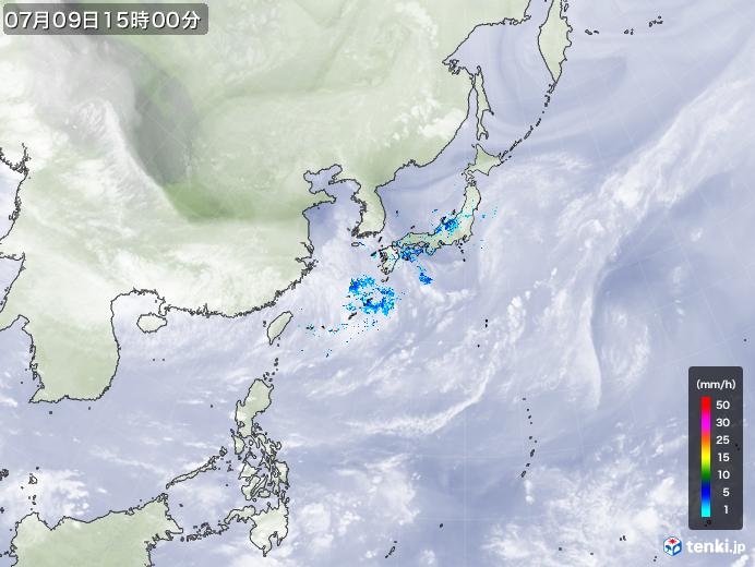実況天気図(2019年07月09日)