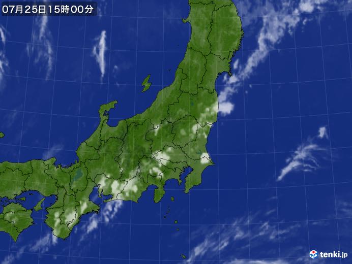 実況天気図(2019年07月25日)