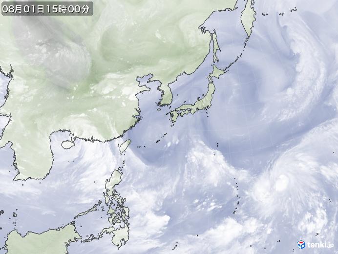 実況天気図(2019年08月01日)