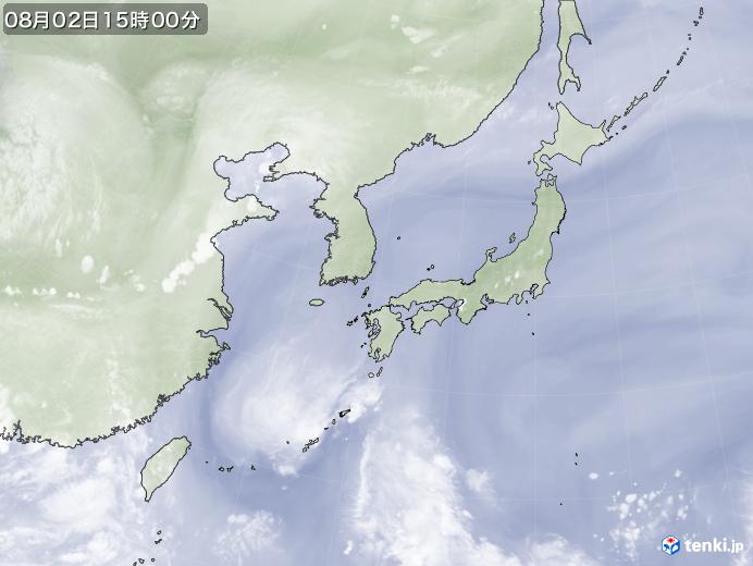 実況天気図(2019年08月02日)