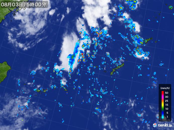 実況天気図(2019年08月03日)