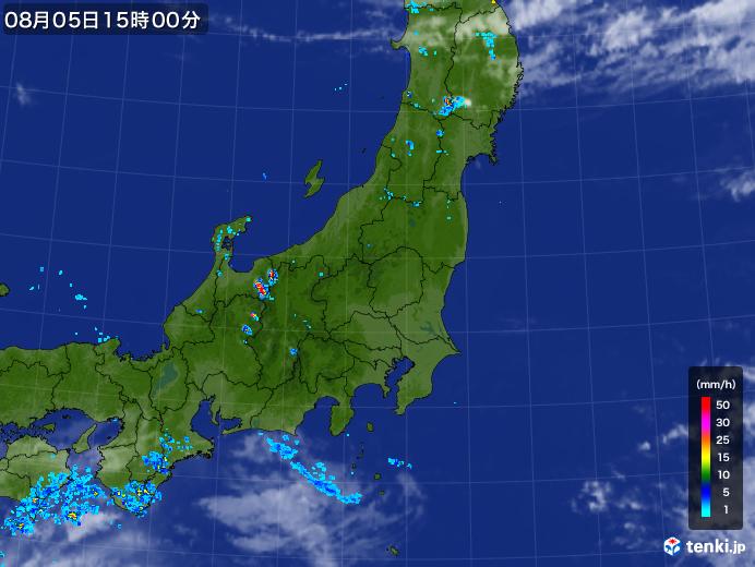 実況天気図(2019年08月05日)