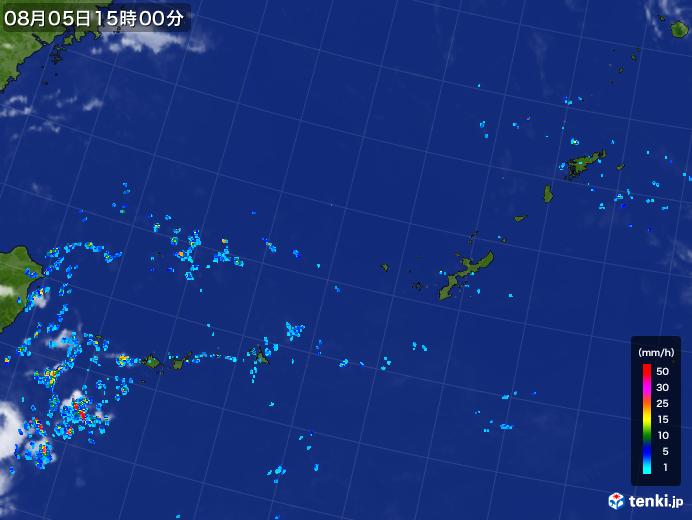 実況天気図(2019年08月05日)