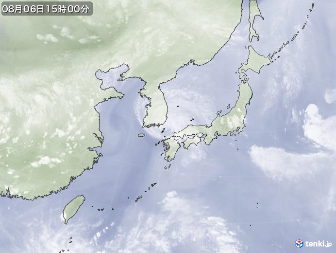 実況天気図(2019年08月06日)