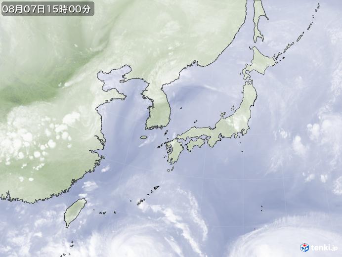 実況天気図(2019年08月07日)