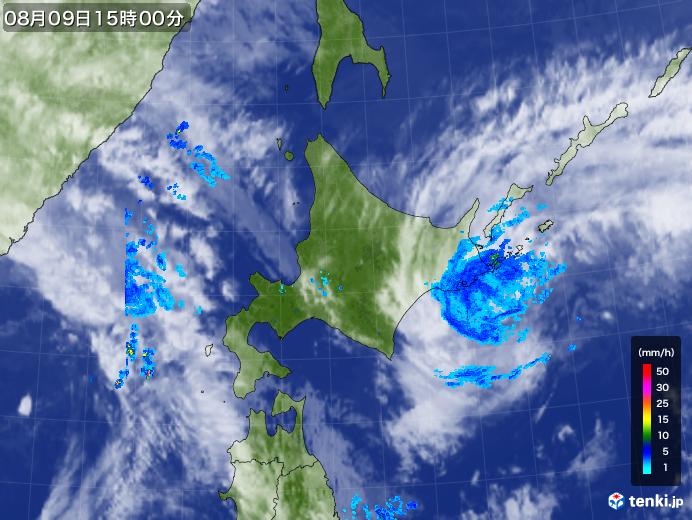 実況天気図(2019年08月09日)