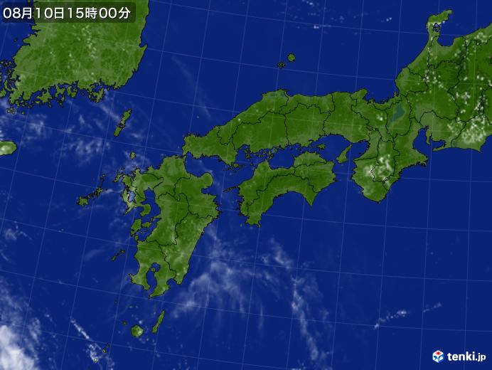 実況天気図(2019年08月10日)