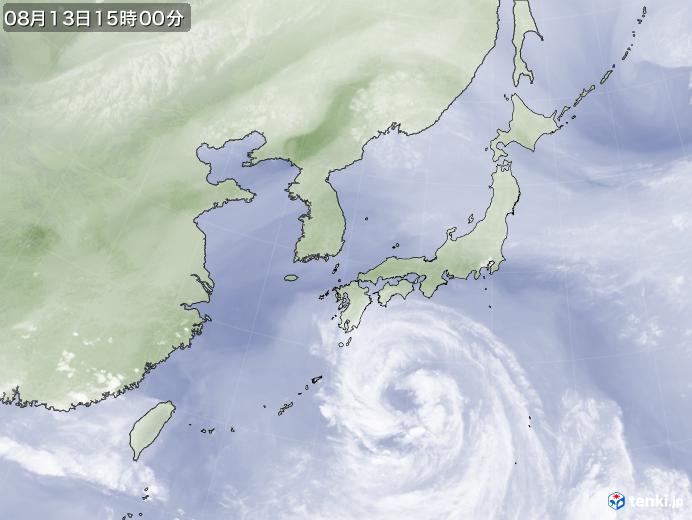 実況天気図(2019年08月13日)