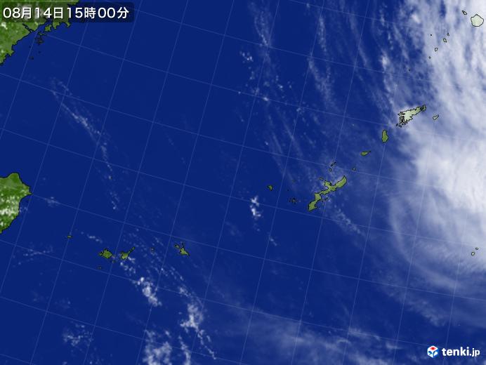 実況天気図(2019年08月14日)