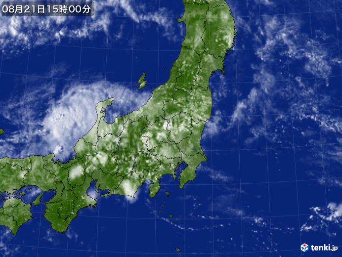 実況天気図(2019年08月21日)