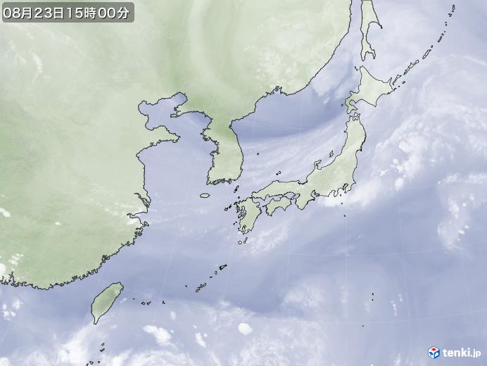 実況天気図(2019年08月23日)