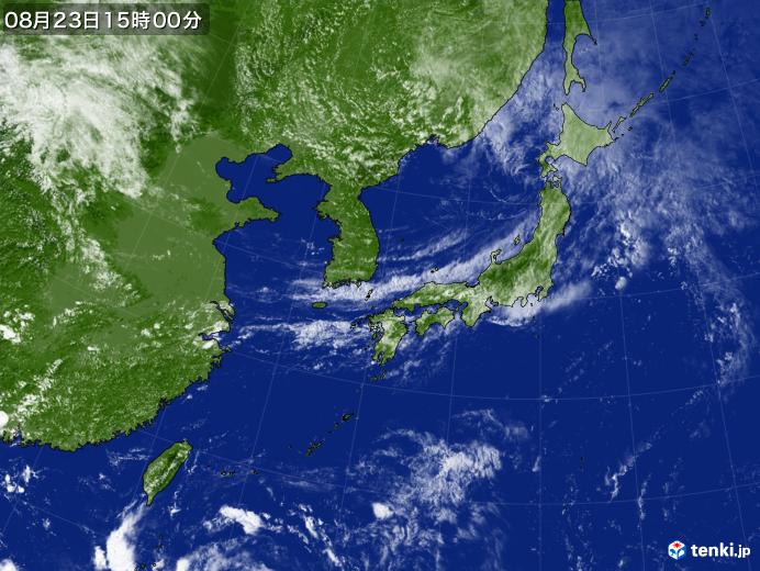 実況天気図(2019年08月23日)