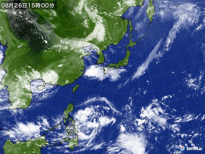 実況天気図(2019年08月26日)