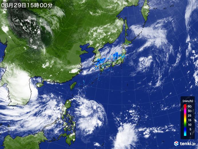 実況天気図(2019年08月29日)