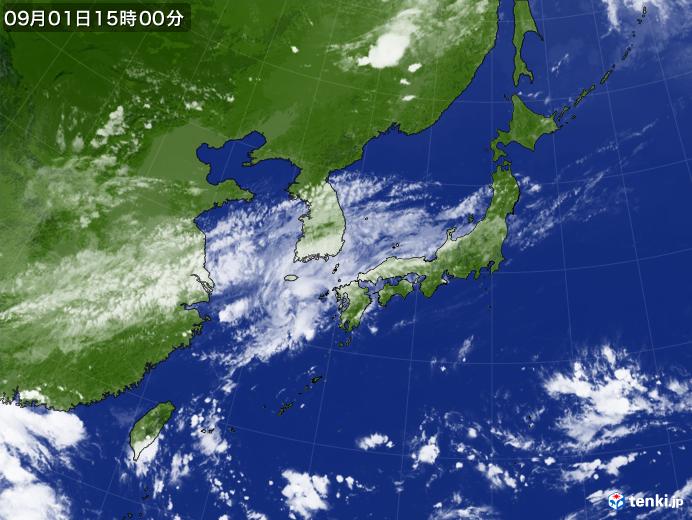 実況天気図(2019年09月01日)