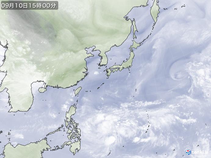 実況天気図(2019年09月10日)