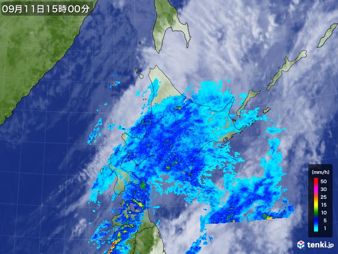 実況天気図(2019年09月11日)