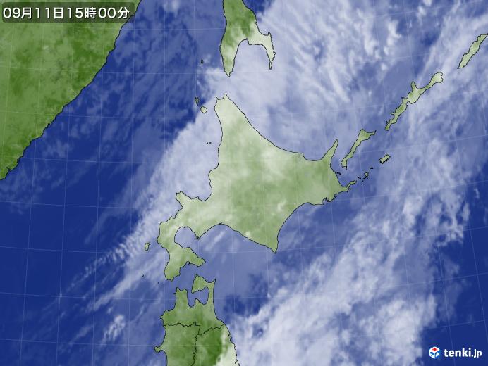 実況天気図(2019年09月11日)