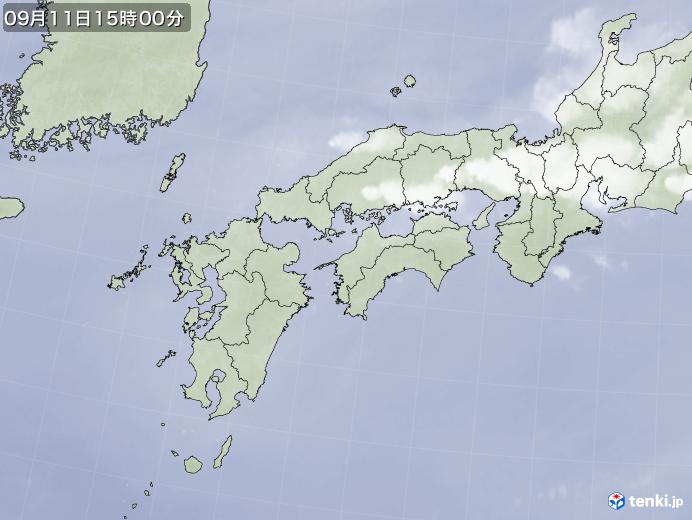 実況天気図(2019年09月11日)