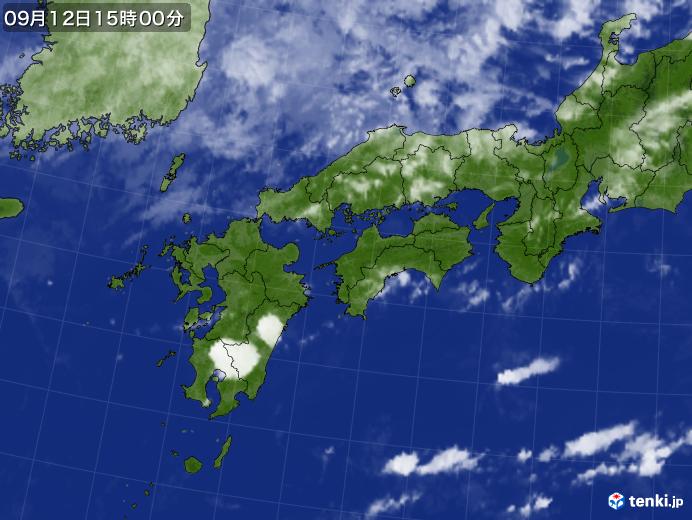 実況天気図(2019年09月12日)