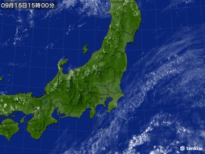 実況天気図(2019年09月15日)