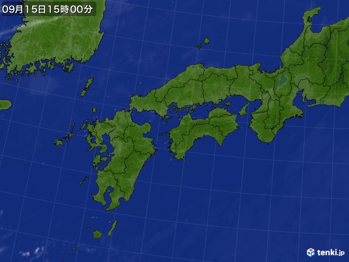 実況天気図(2019年09月15日)