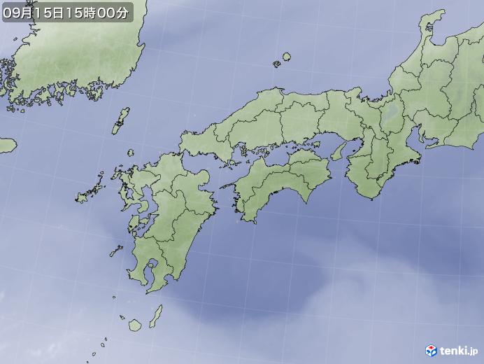 実況天気図(2019年09月15日)