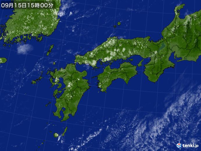 実況天気図(2019年09月15日)