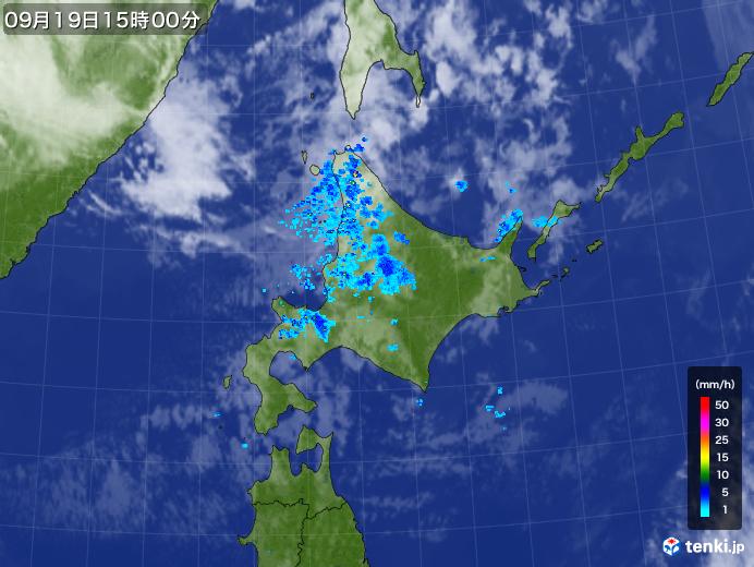 実況天気図(2019年09月19日)