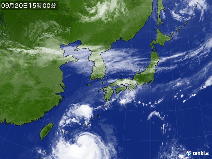 実況天気図(2019年09月20日)