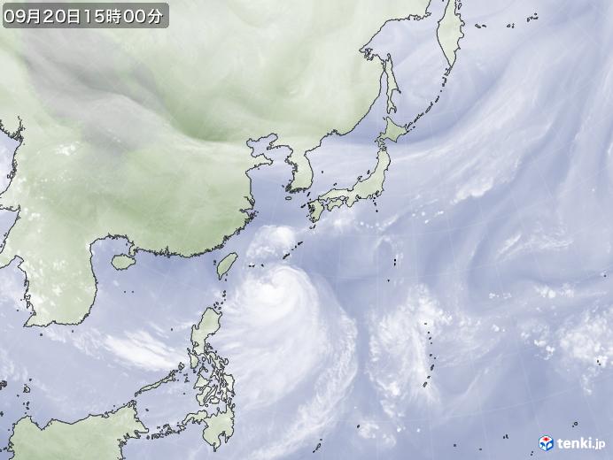 実況天気図(2019年09月20日)