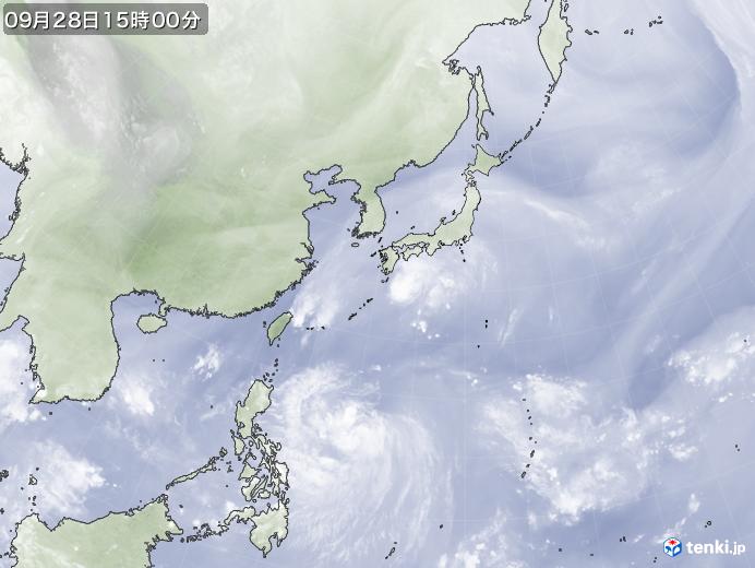 実況天気図(2019年09月28日)