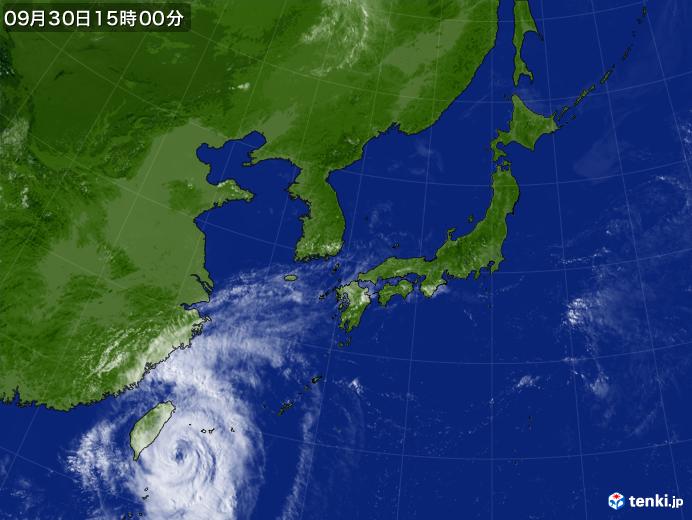 実況天気図(2019年09月30日)