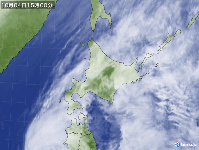 実況天気図(2019年10月04日)