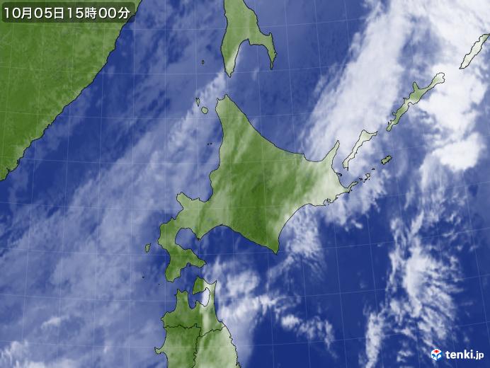 実況天気図(2019年10月05日)