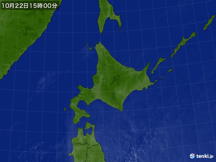 実況天気図(2019年10月22日)