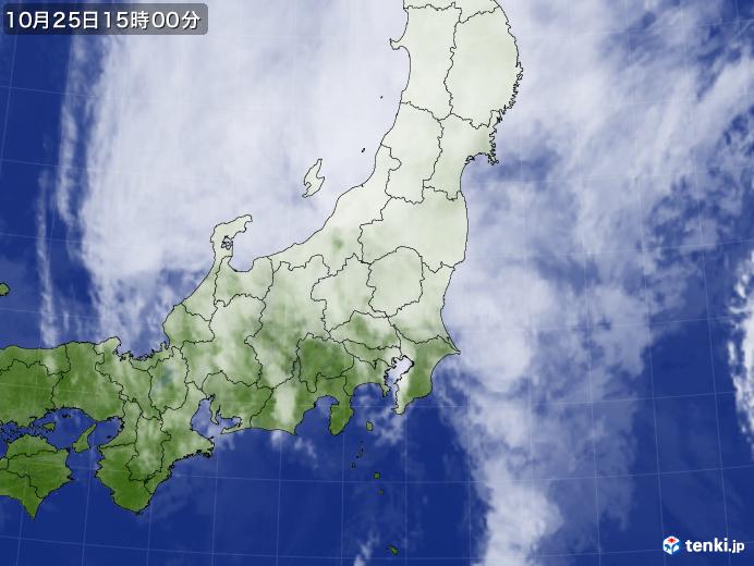 実況天気図(2019年10月25日)