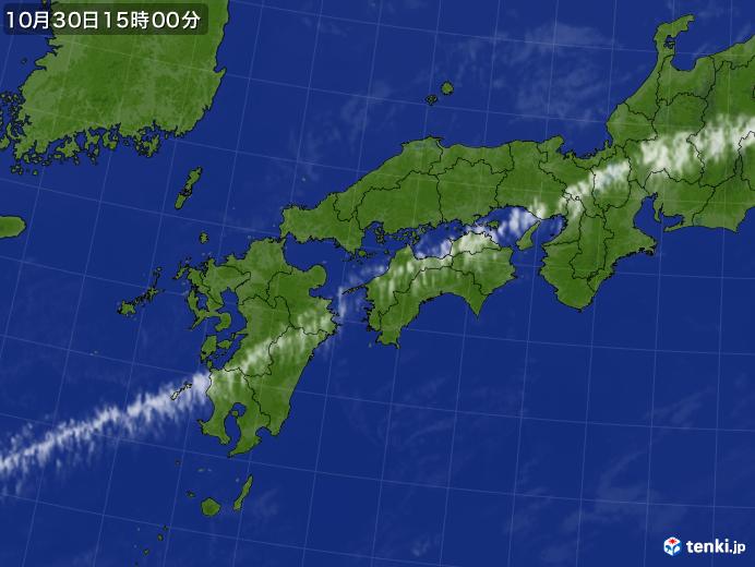 実況天気図(2019年10月30日)