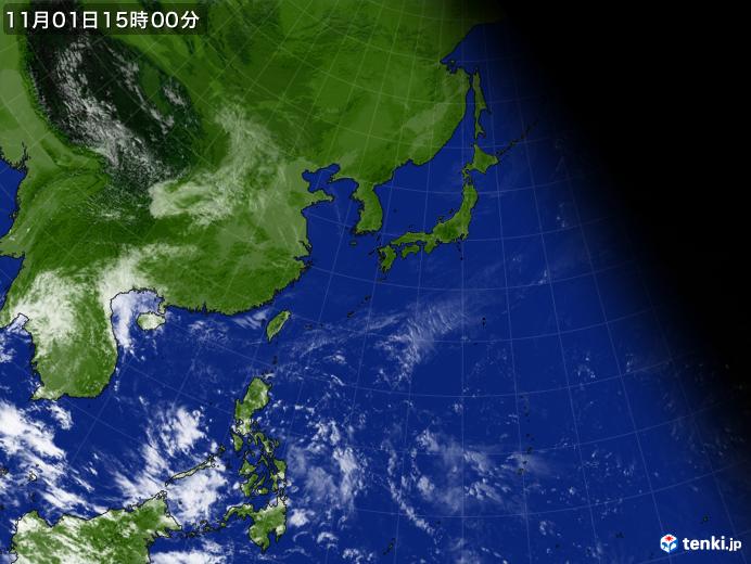 実況天気図(2019年11月01日)