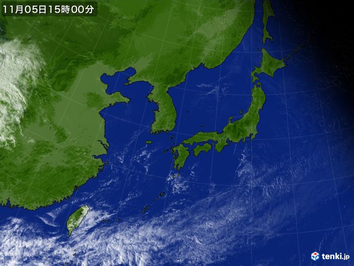 実況天気図(2019年11月05日)