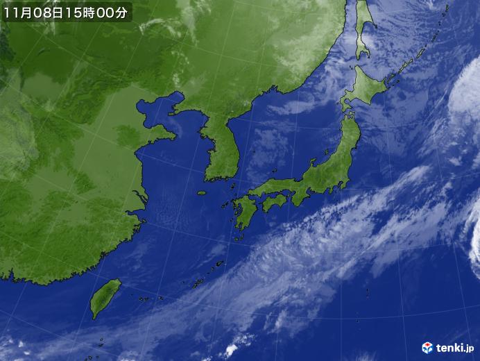 実況天気図(2019年11月08日)