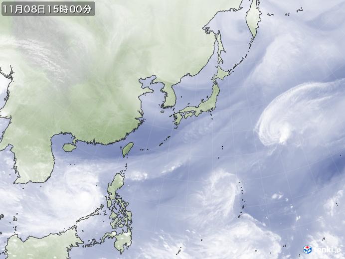 実況天気図(2019年11月08日)