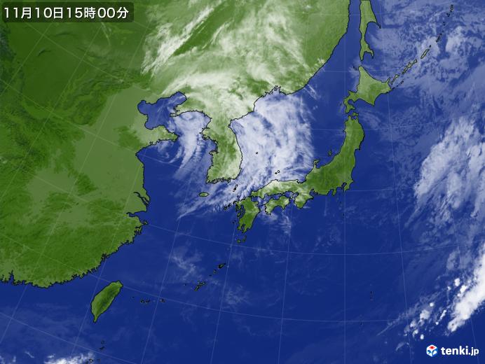 実況天気図(2019年11月10日)