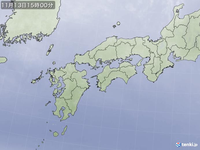 実況天気図(2019年11月13日)