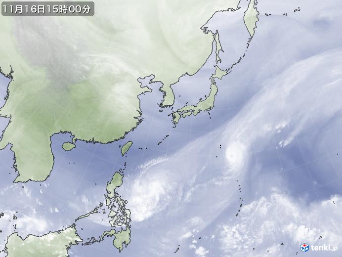 実況天気図(2019年11月16日)