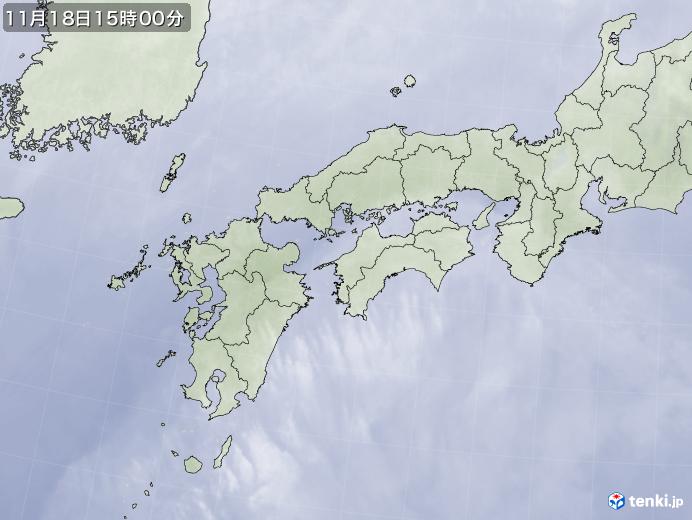 実況天気図(2019年11月18日)