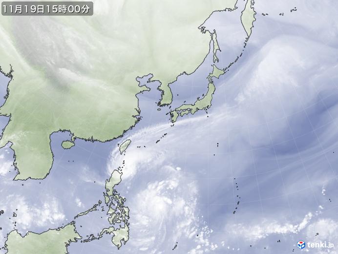 実況天気図(2019年11月19日)